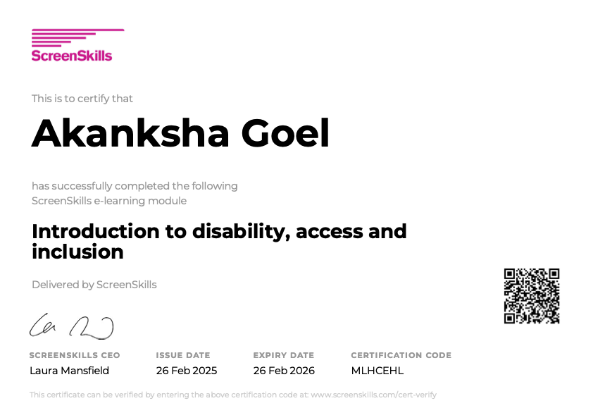 screenskills-cert-introduction-to-disability-access-and-inclusion-akanksha-goel