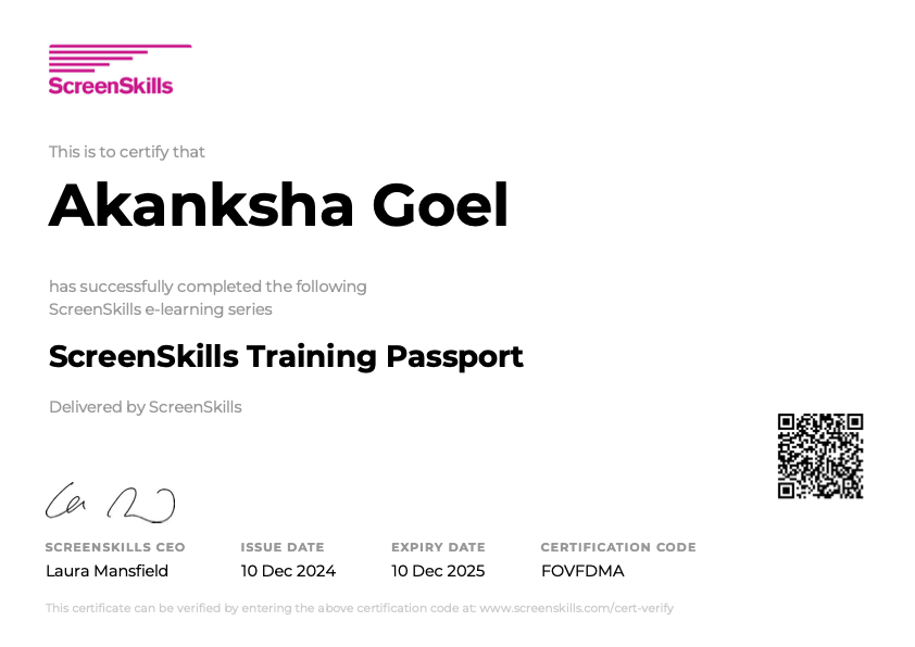 screenskills-cert-screenskills-training-passport-akanksha-goel